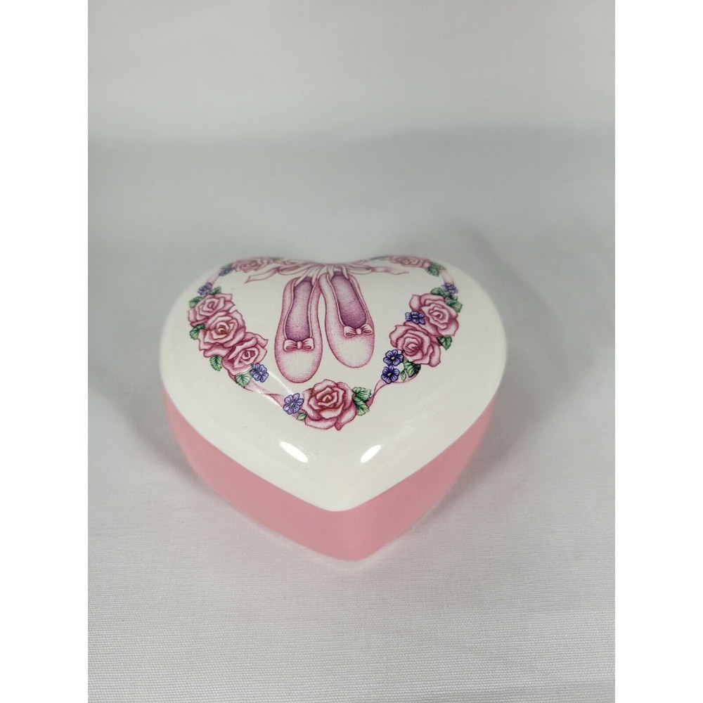 Vintage Heart Shaped Trinket Music Box By The San Francisco Music Box Co. BALLET